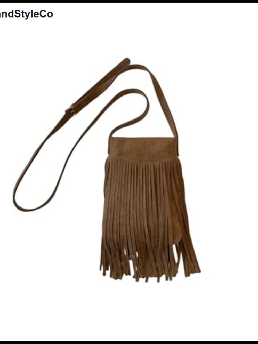 Suede Fringe Crossbody Bag Boho Western Hippie Cowgirl Phone Purse